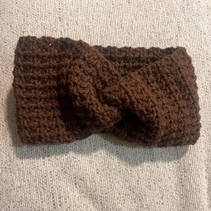 Cozy Brown Crochet Headband